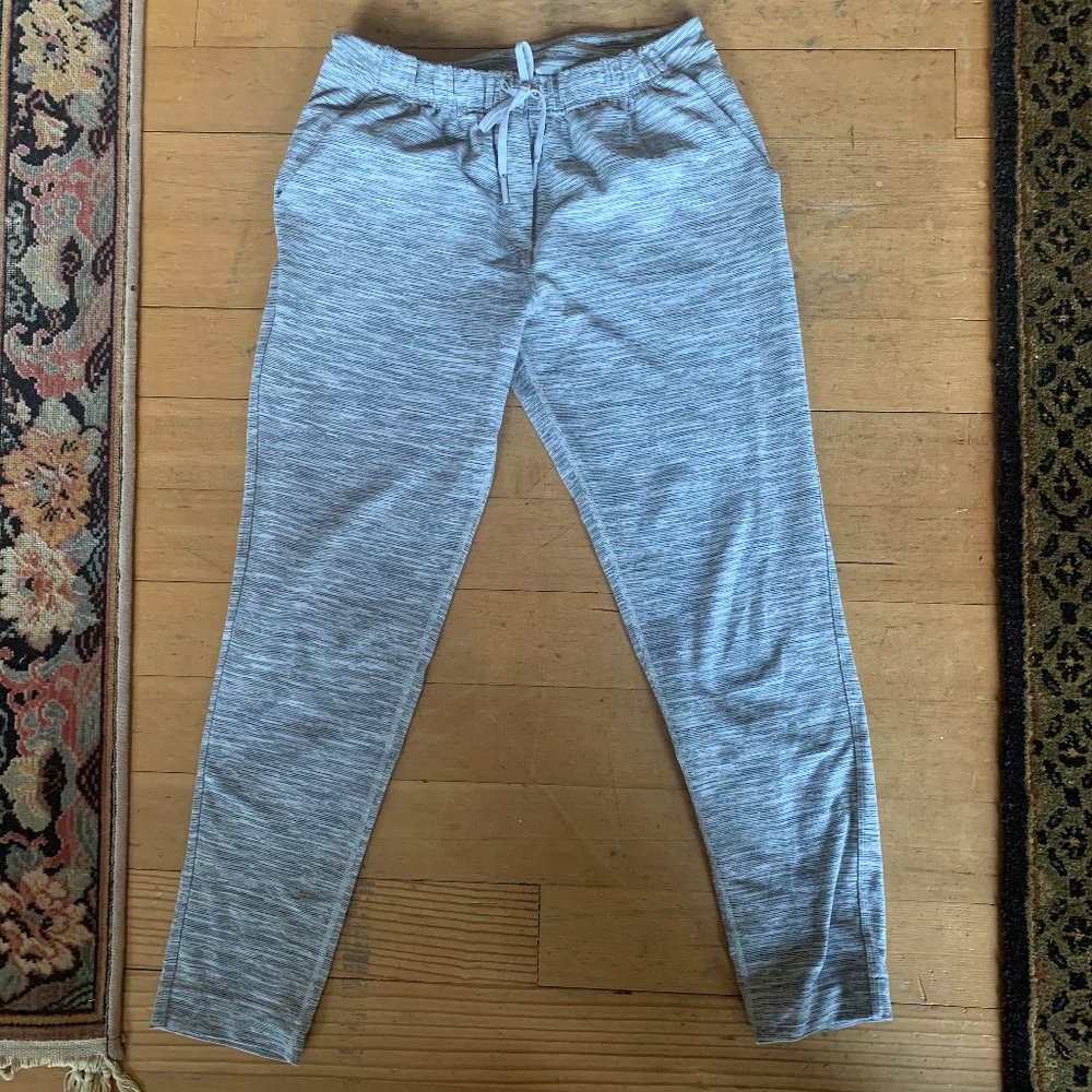 Lululemon Gray and Black Striped Joggers